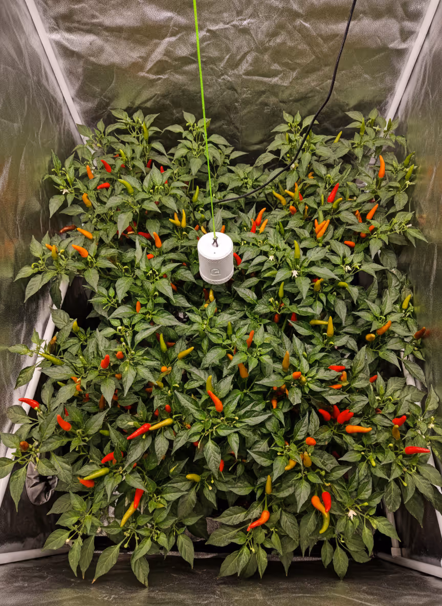 Grow Sensor nestled measuring VPD during the flowering stage