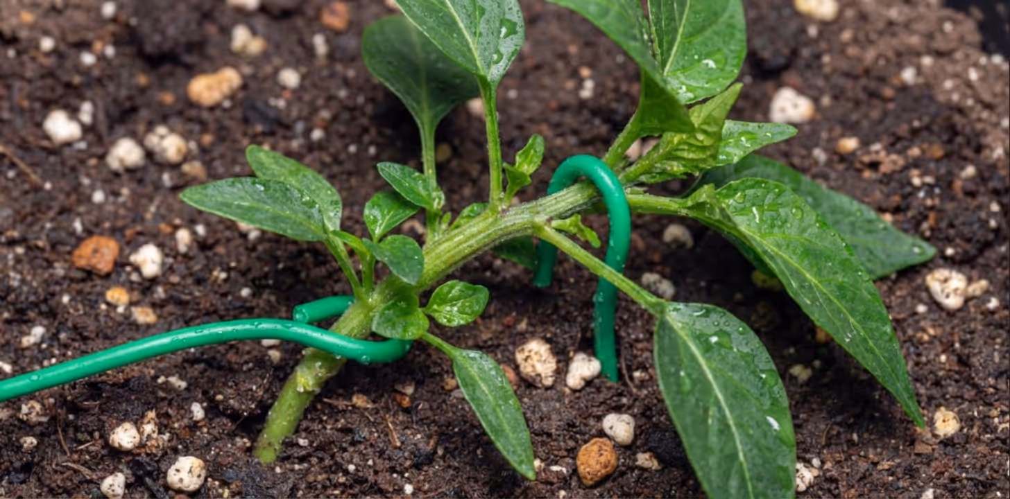 A plant being trained with low stress training.