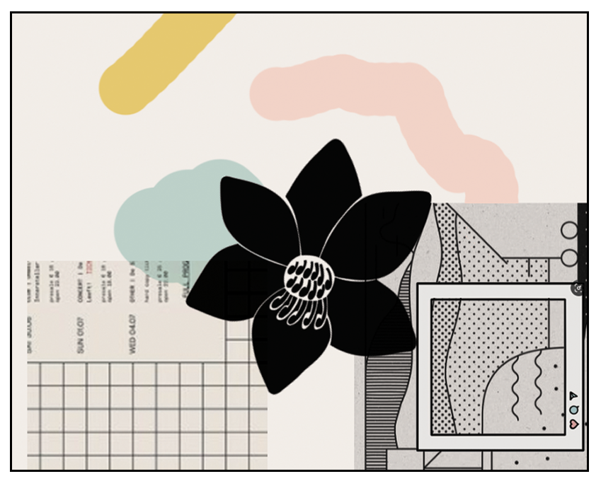 Mood board created before design