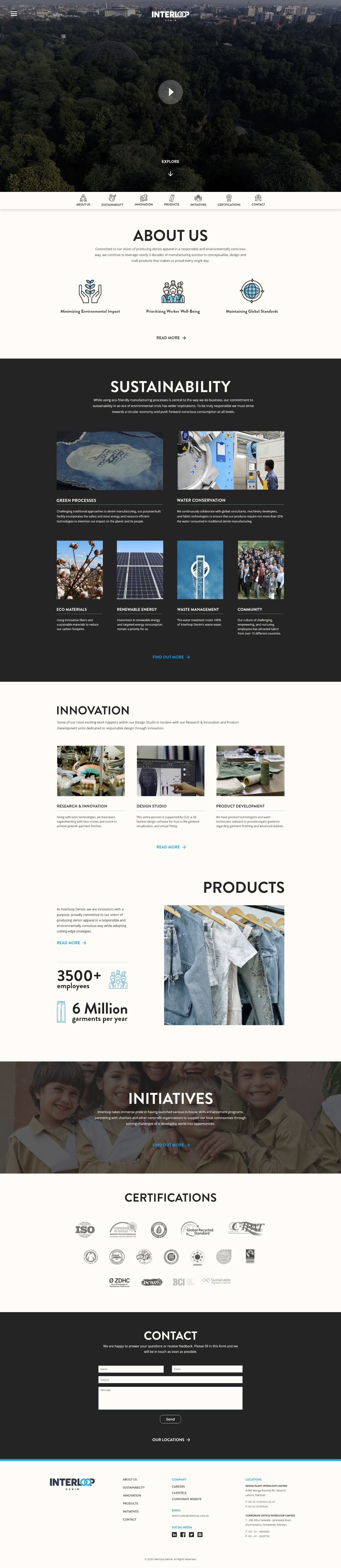 Interloop Denim - Homepage