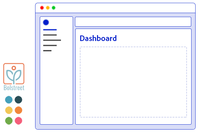 Bolstreet dashboard showing modular UI system with sidebar navigation