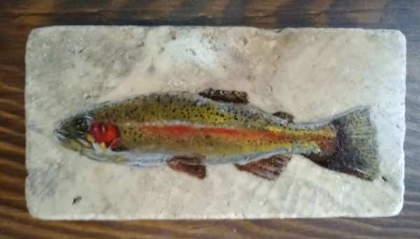 “RAINBOW TROUT II” by Aumi Kauffman Perry