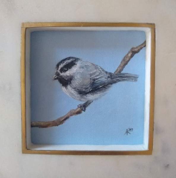 “MOUNTAIN CHICKADEE” by Aumi Kauffman Perry