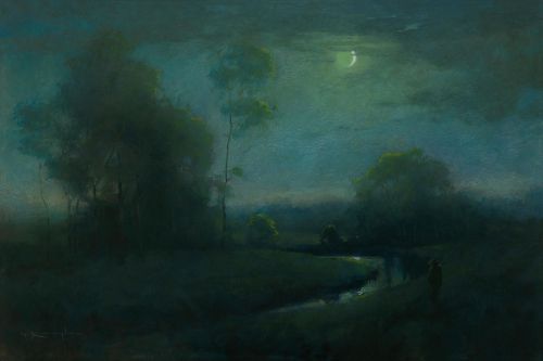 “NIGHT FISHING, 2 THESSALONIANS 3:16” by Thomas Kegler