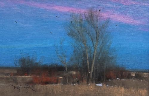 "STARBUCK CROW GATHERING" by Ben Bauer