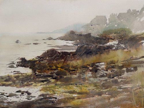 "COMING THROUGH THE FOG, POND COVE" by Thomas Bucci