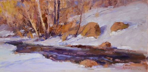 "WOODLAND STREAM" by Ann Larson, OPA
