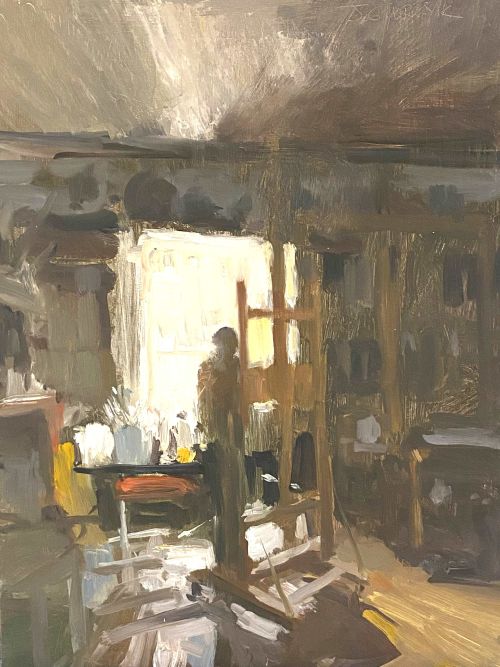 "AT THE EASEL" by Joseph Gyurcsak, OPA