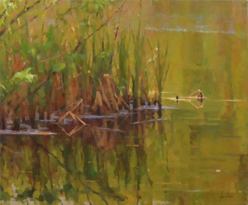 "CATTAIL GREENS" by James Coe OPA