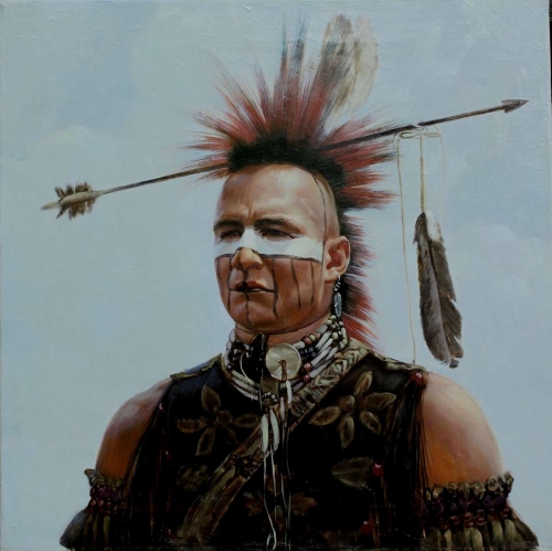 "FLINT EAGLE- FROM OUTSIDE OF MONTREAL INDIAN RESERVE AREA" by Ming Qin OPA