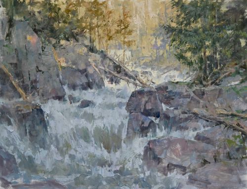 "WOODLAND RAPIDS" by John Michael Carter OPAM