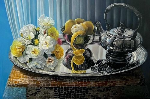 “LEMON TEA TIME” by Hebe E Brooks