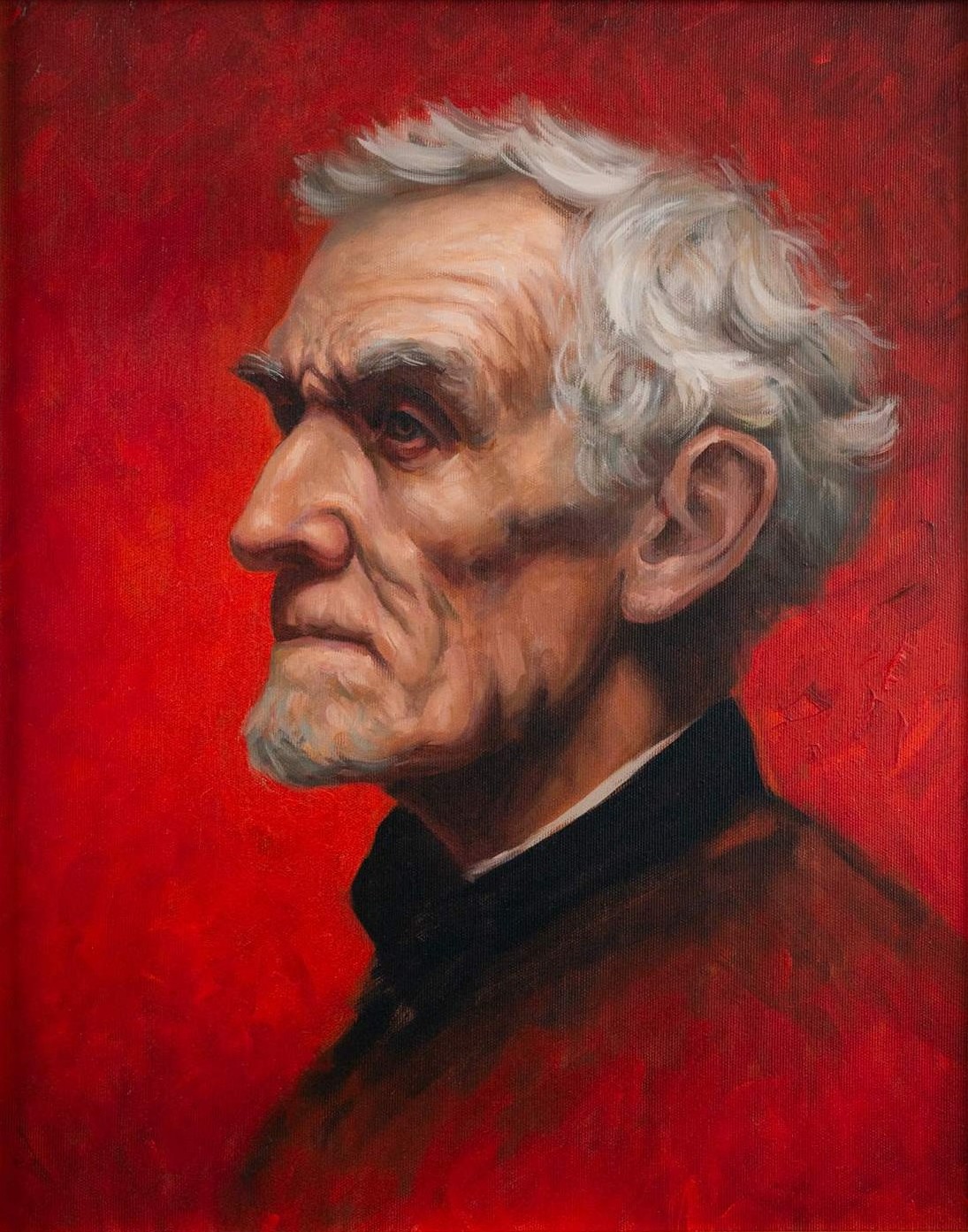 “PROFILE OF AN ELDERLY MAN” by Tatiana Zubova