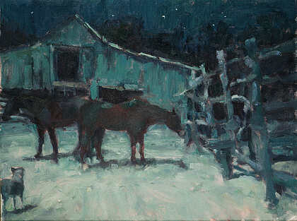 “MOONLIT NIGHT IN BANDERA” by Robin Cheers