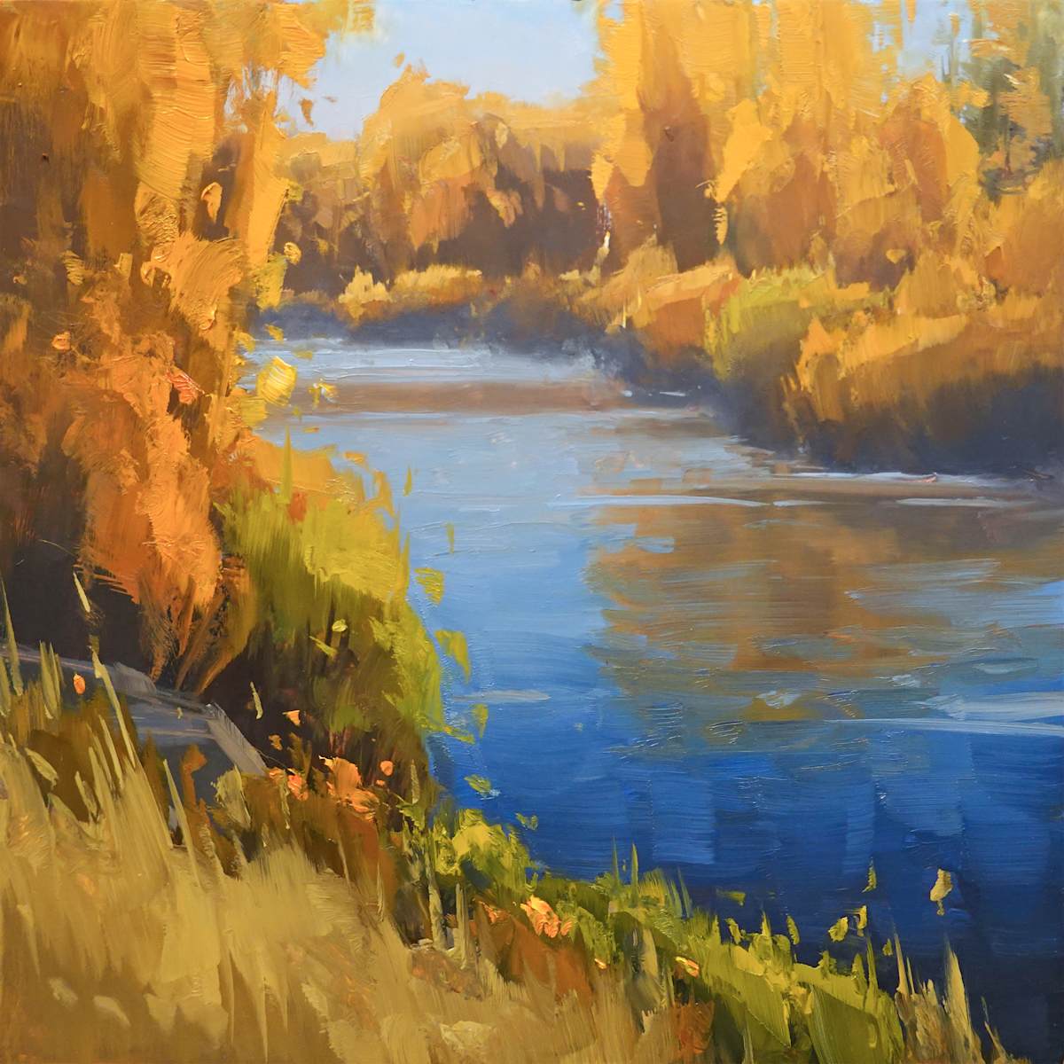 “AUTUMN RIVER STUDY” by Stacey Peterson