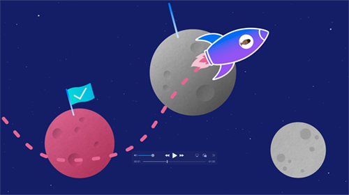 screenshot image of an animated explainer video for IBM