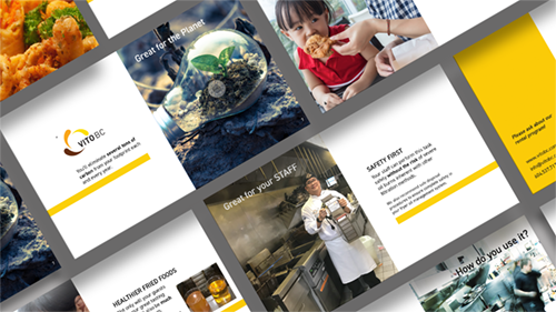 image of a collage of pages from a VItoBC presentation booklet