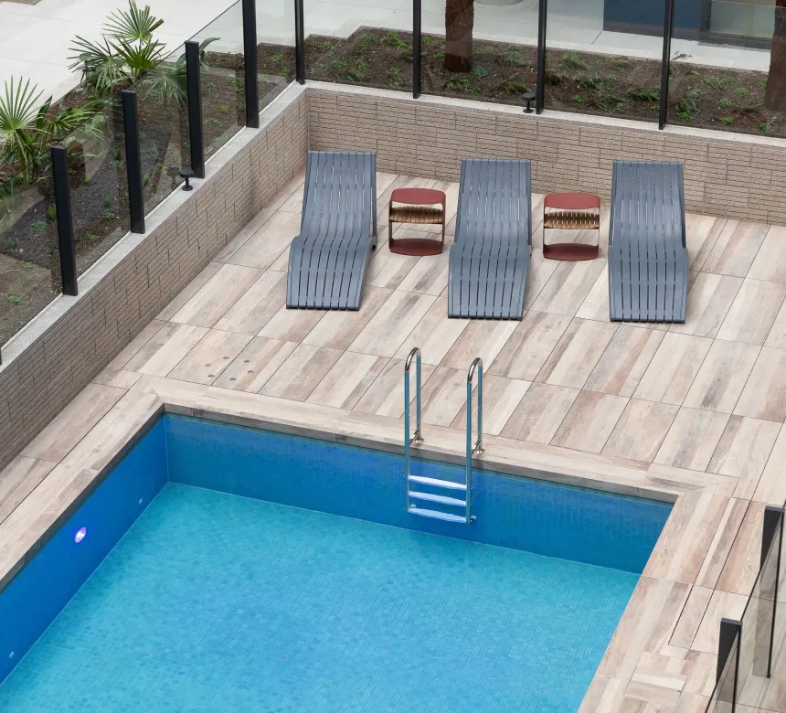 Heated outdoor pool