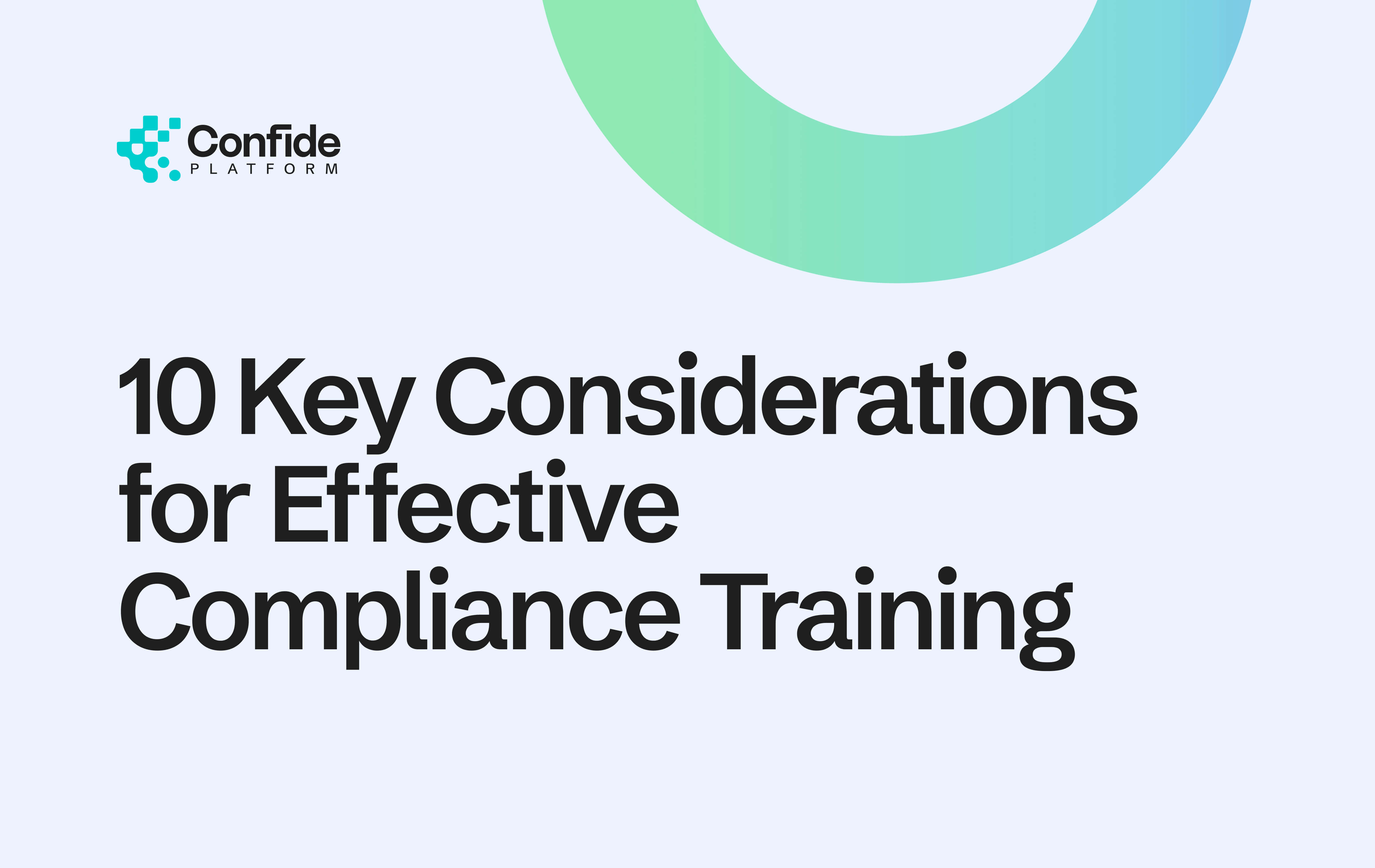 10 Key Considerations for Effective Compliance Training