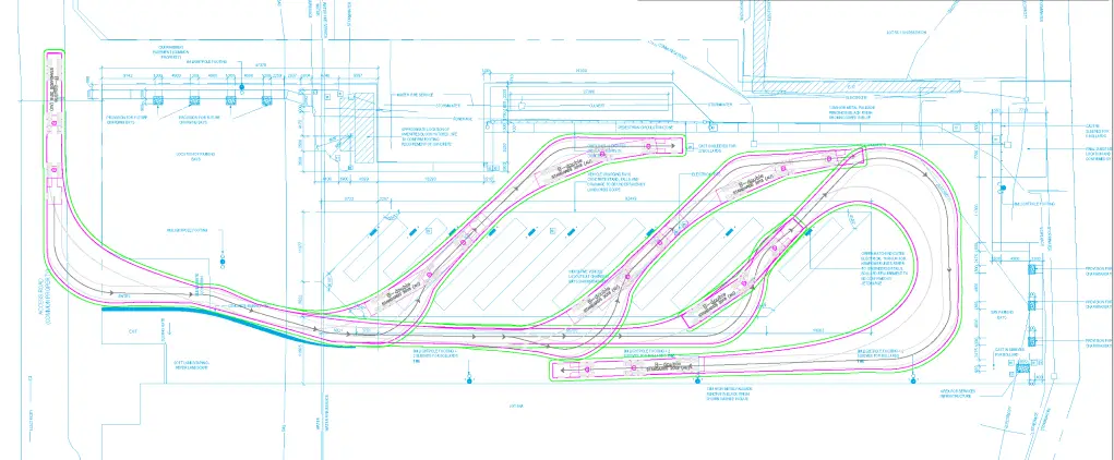 B-double swept path assessment — 1-11 Little Boundary Road, Laverton North