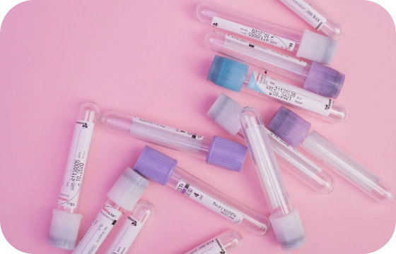 provette per esami del sangue