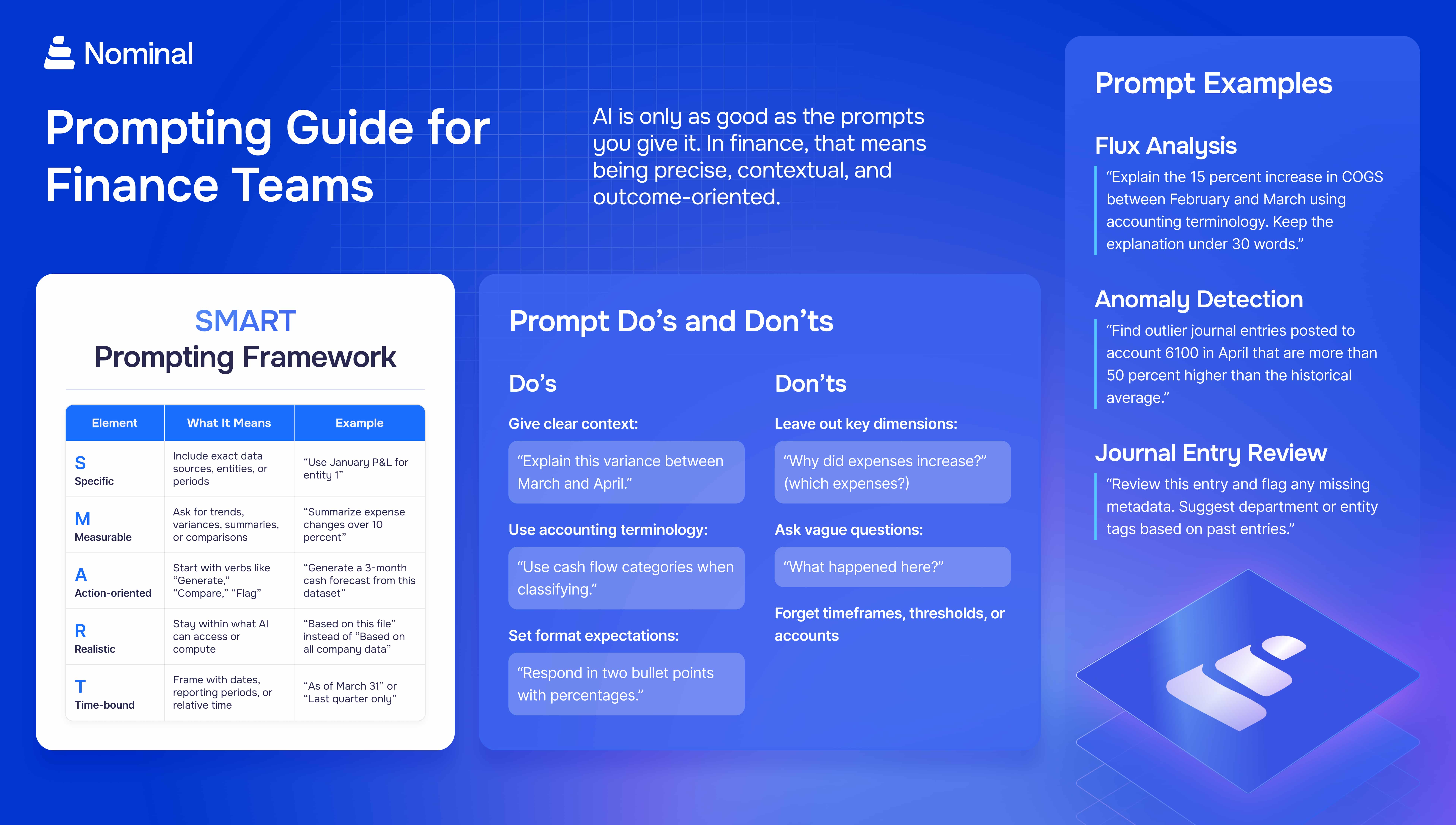 prompting guide for finance teams