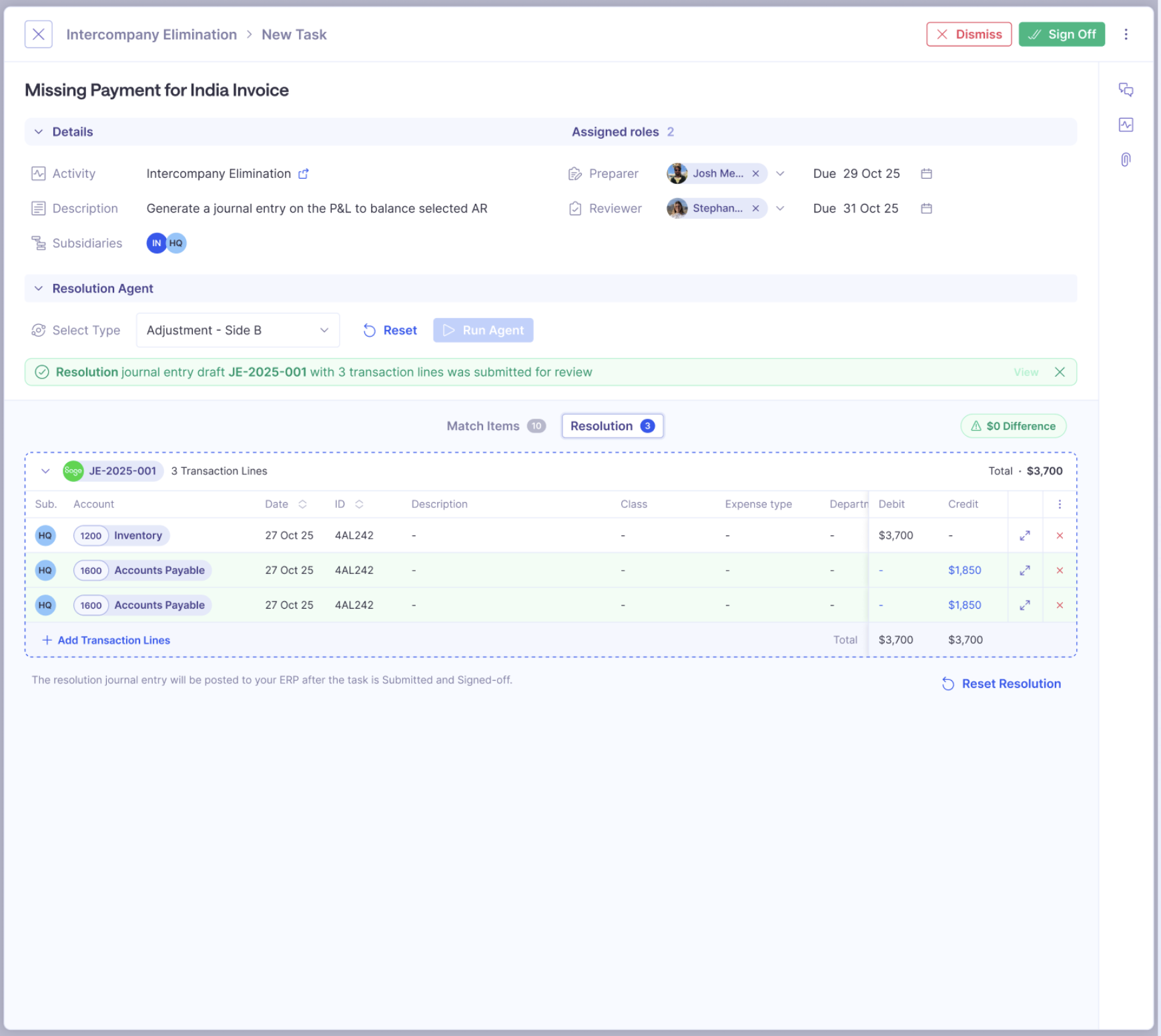 nominal resolution agent