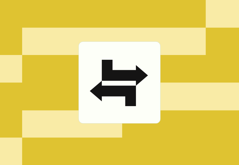 yellow image with nominal icons in black and white