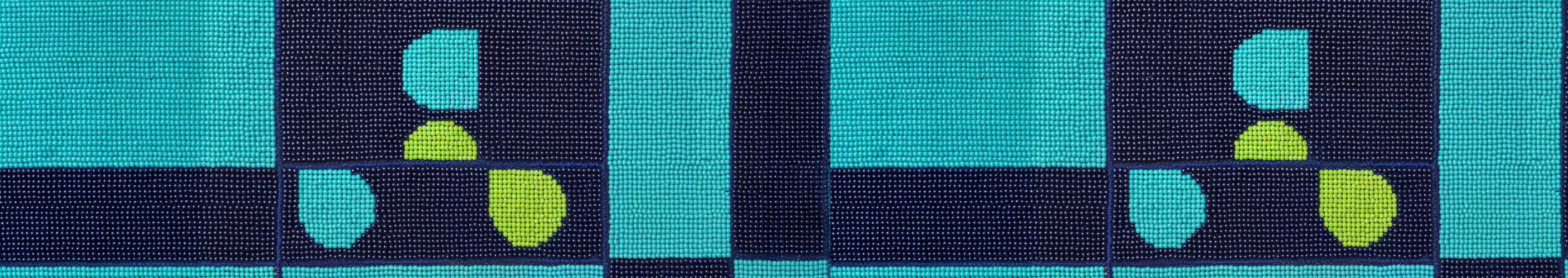 blue fabric strip