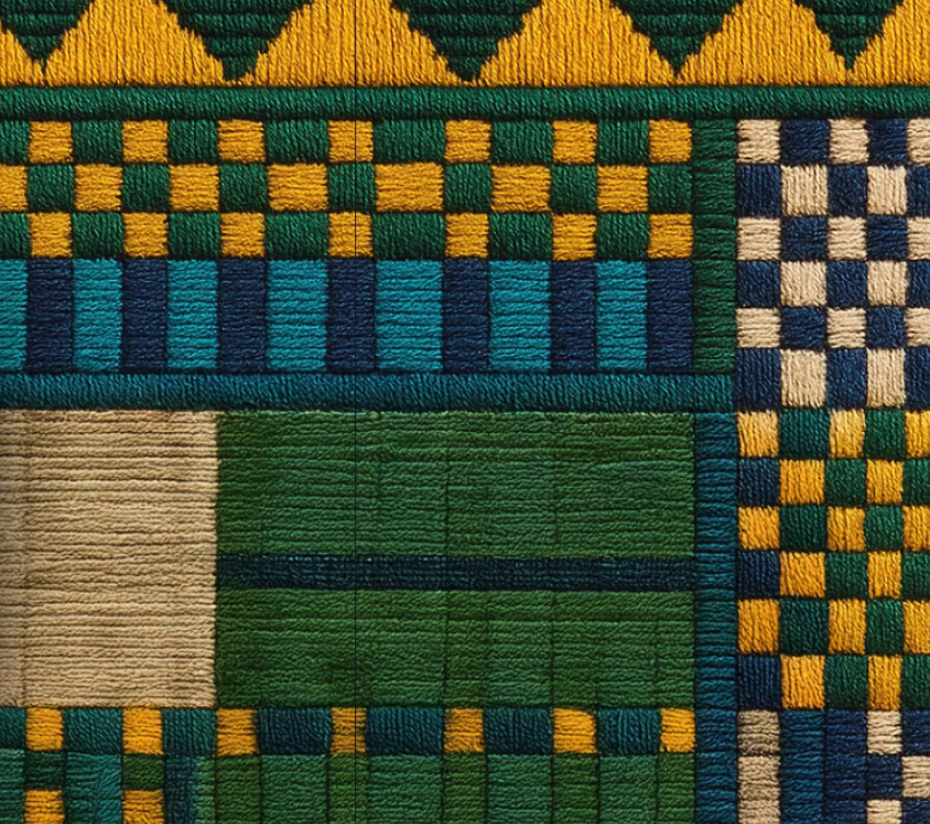 yellow fabric square