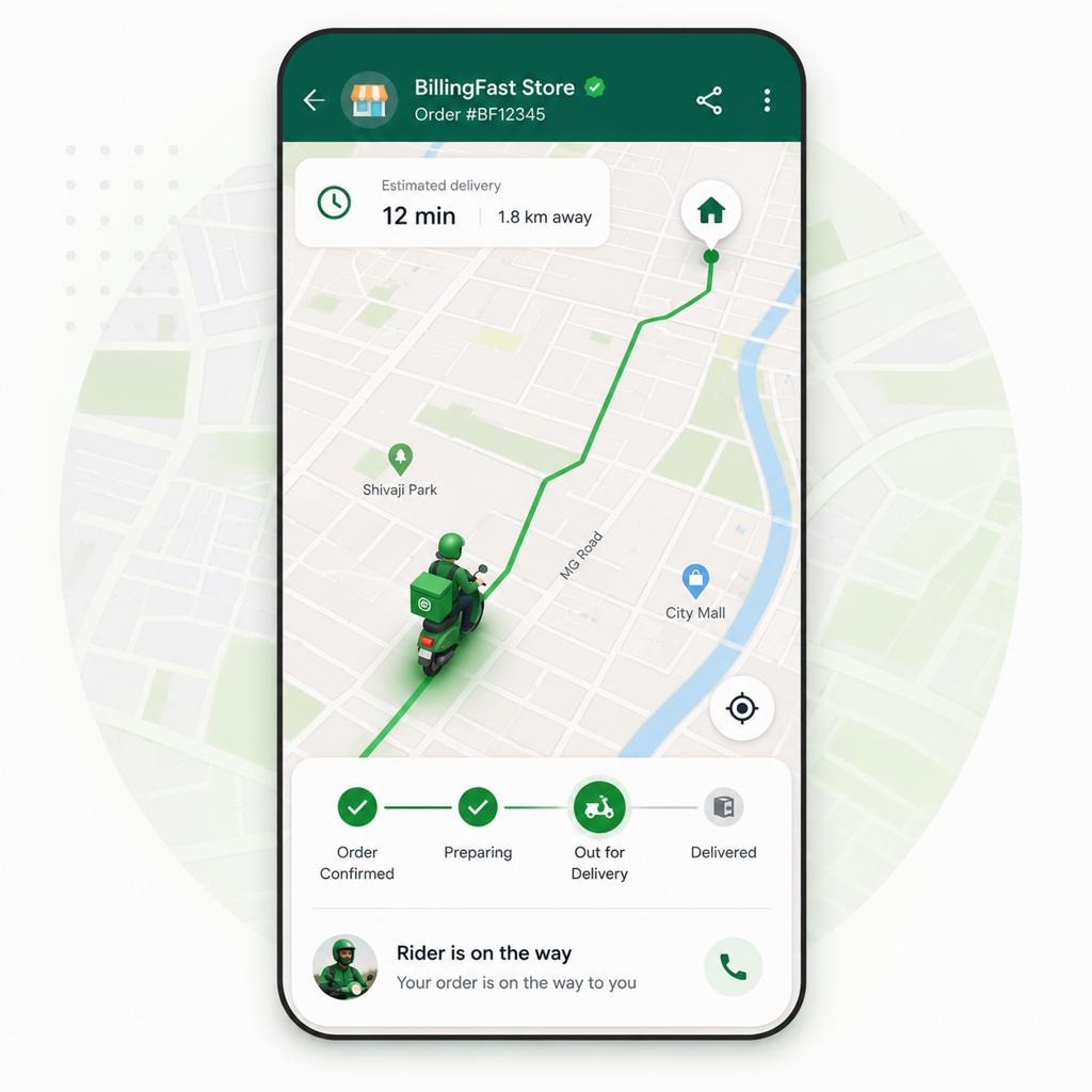 Live Order Tracking for Your Food Delivery | Billing Fast