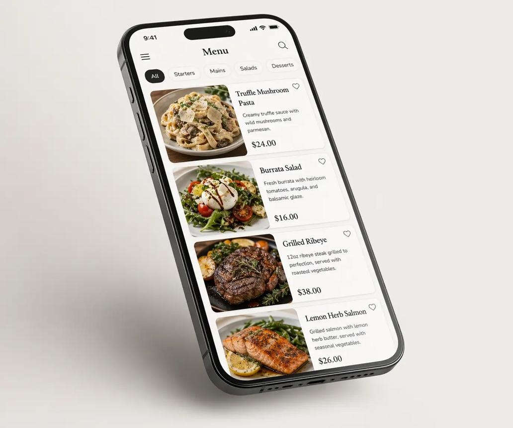 Digital Menu for Restaurants - Live Updates, QR Code, Free | 1food.menu