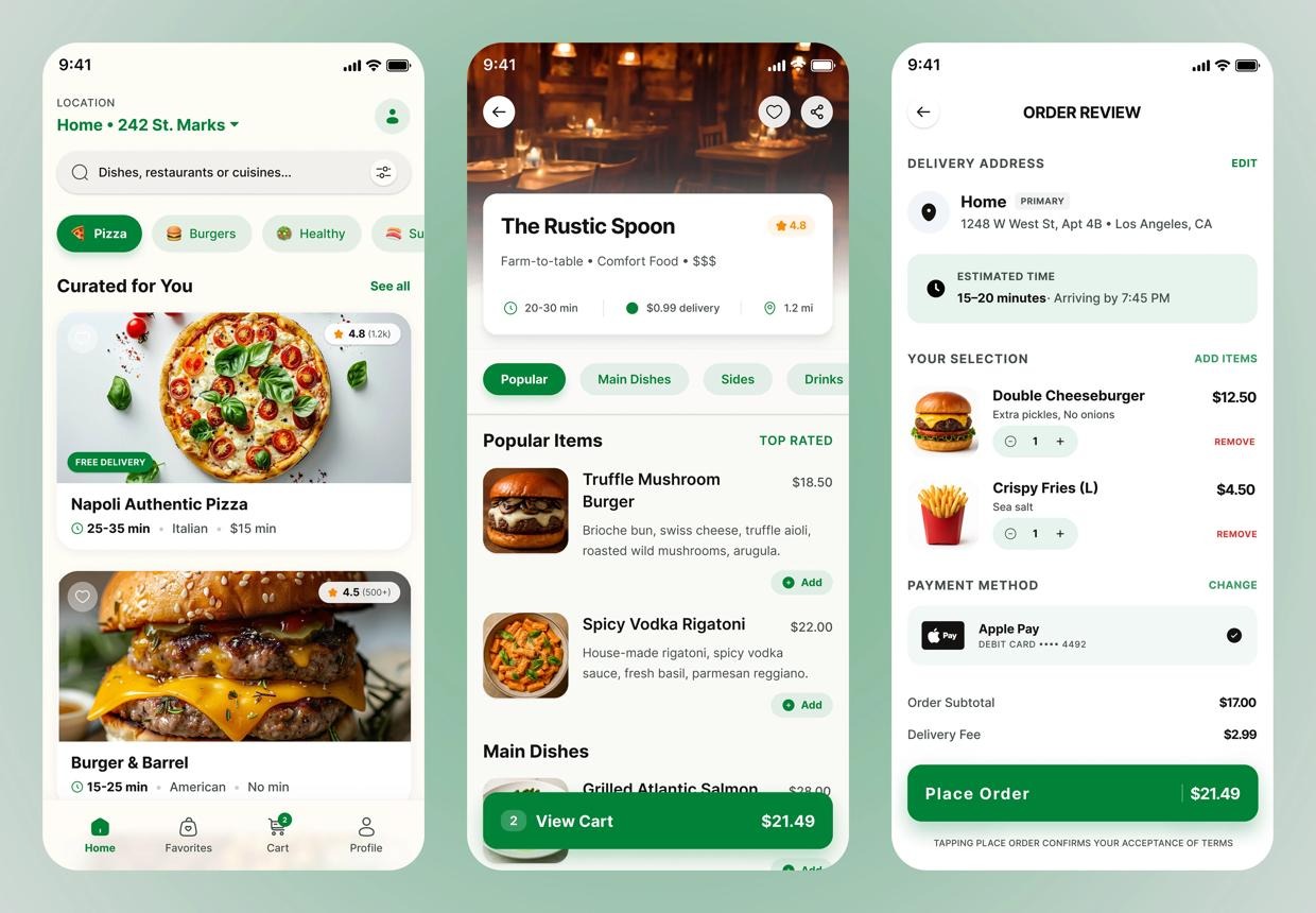 Food Delivery App Design :: Behance