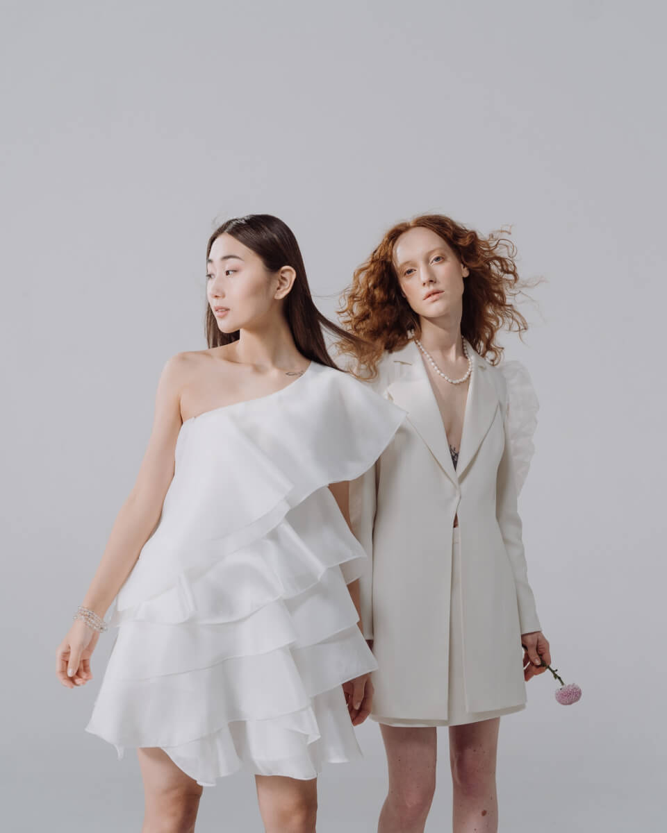 White delicate dress