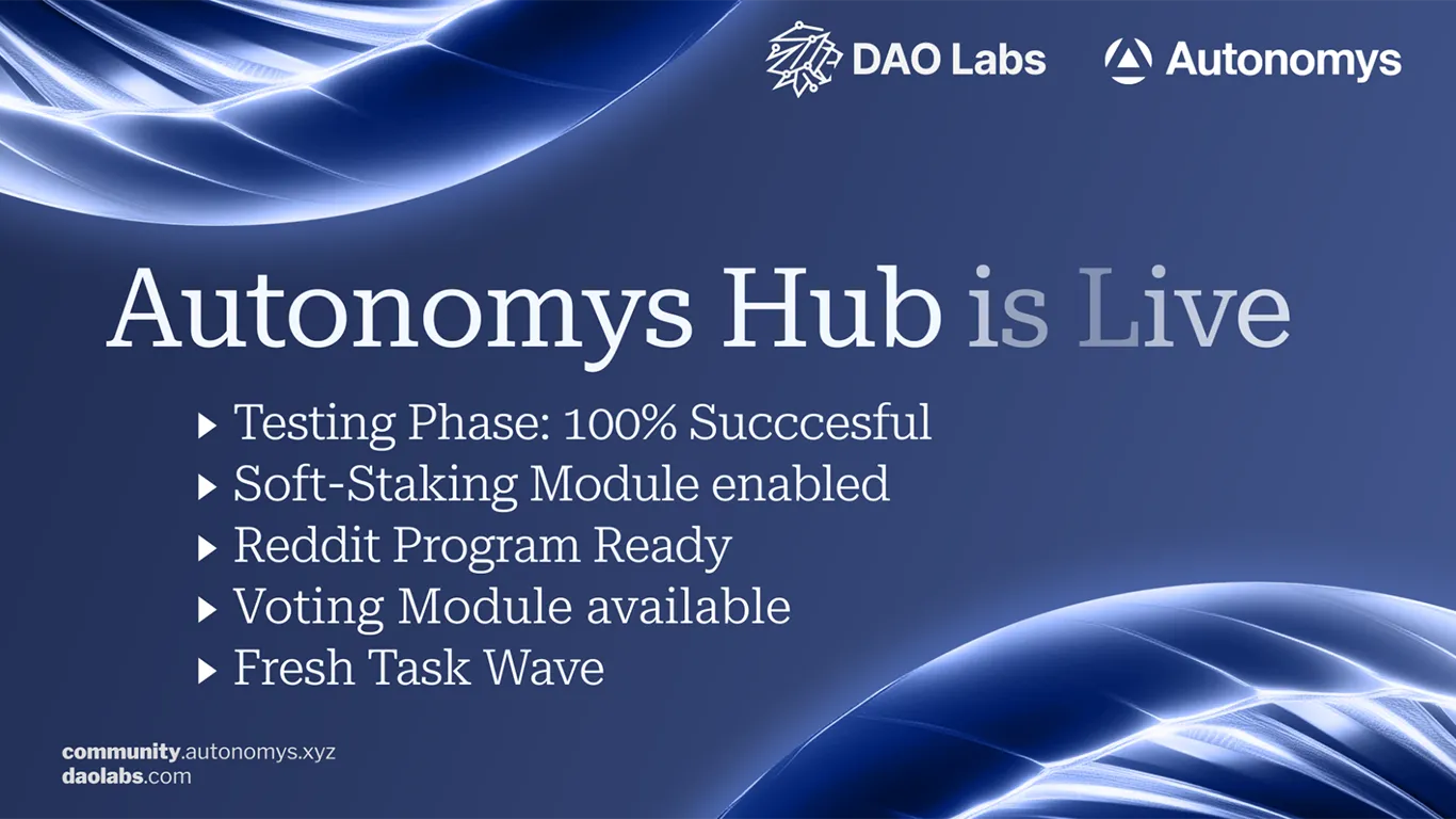 Autonomys HUB Hard Launch announced with new features