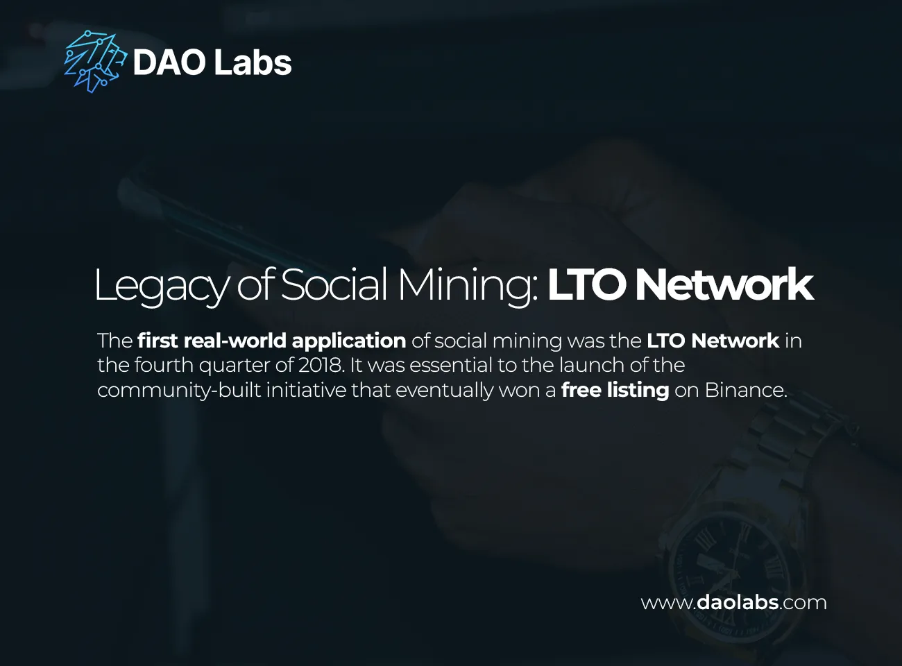 The legacy of Social Mining: LTO Network