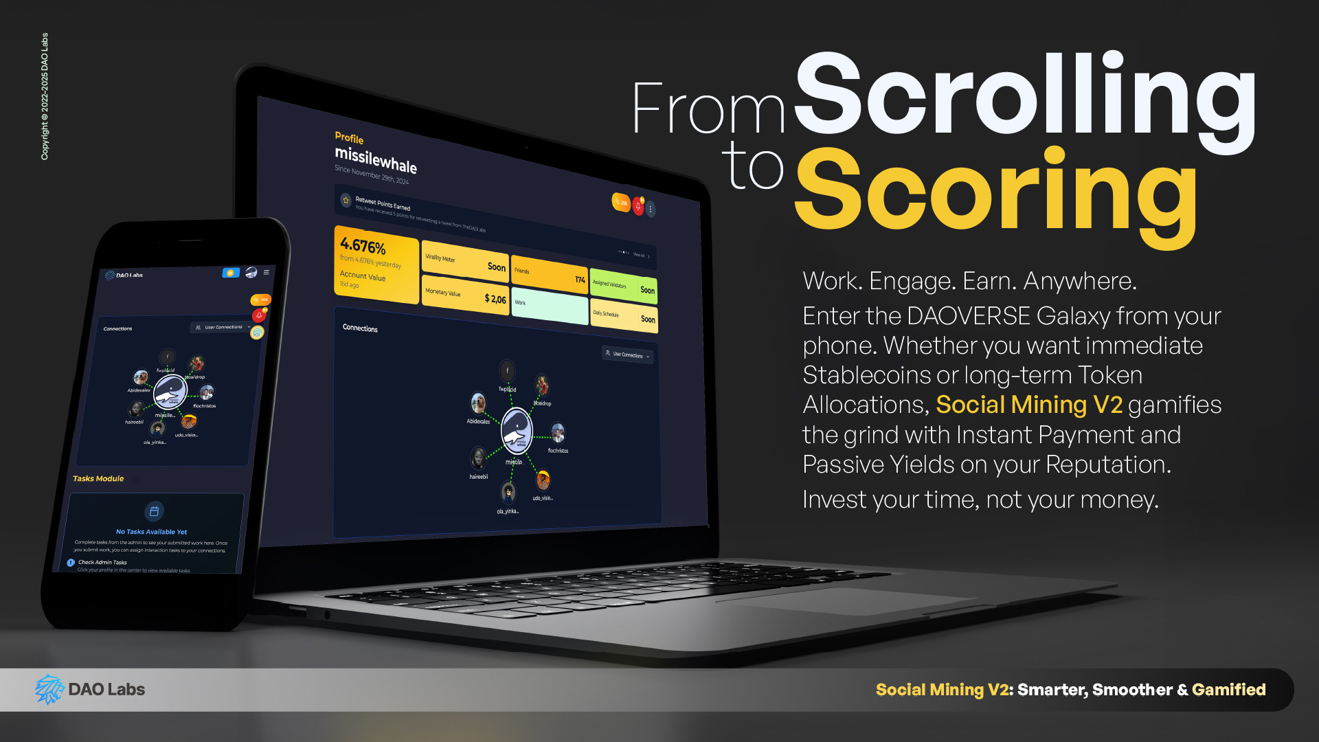 Your Socials, Your Game: DAO Labs’ Social Mining Mobile App