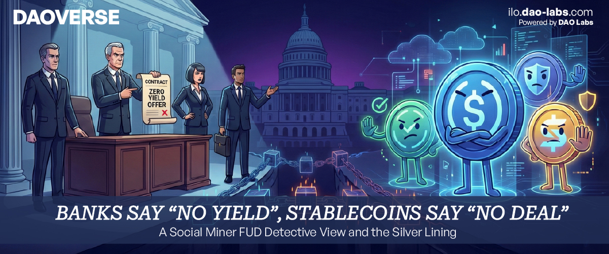 Banks Say “No Yield”:  Social Miner FUD Detective and the Silver Lining