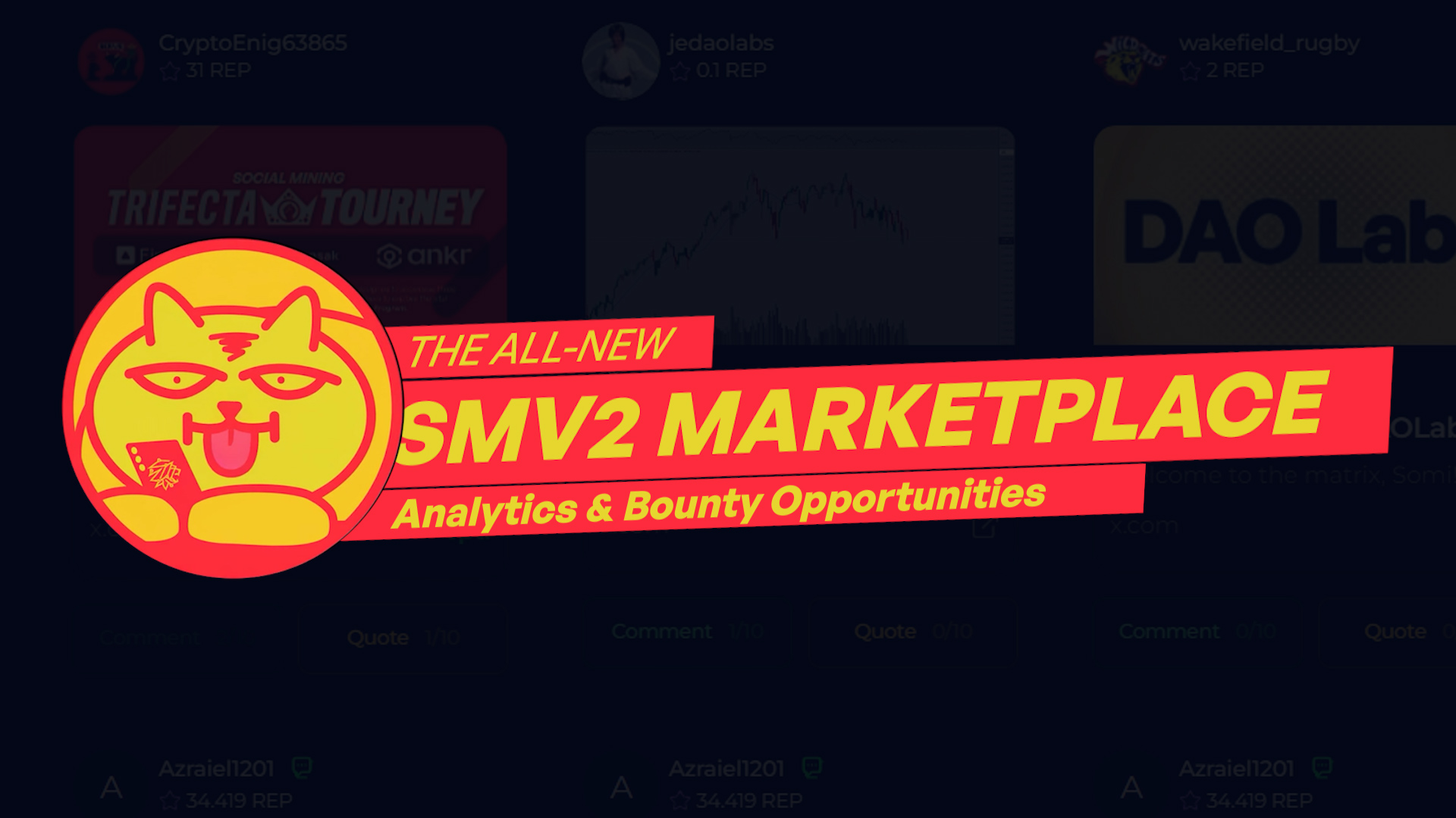 New Analytics and High-Value Bounties Now Live on the SMV2 Engagement Marketplace