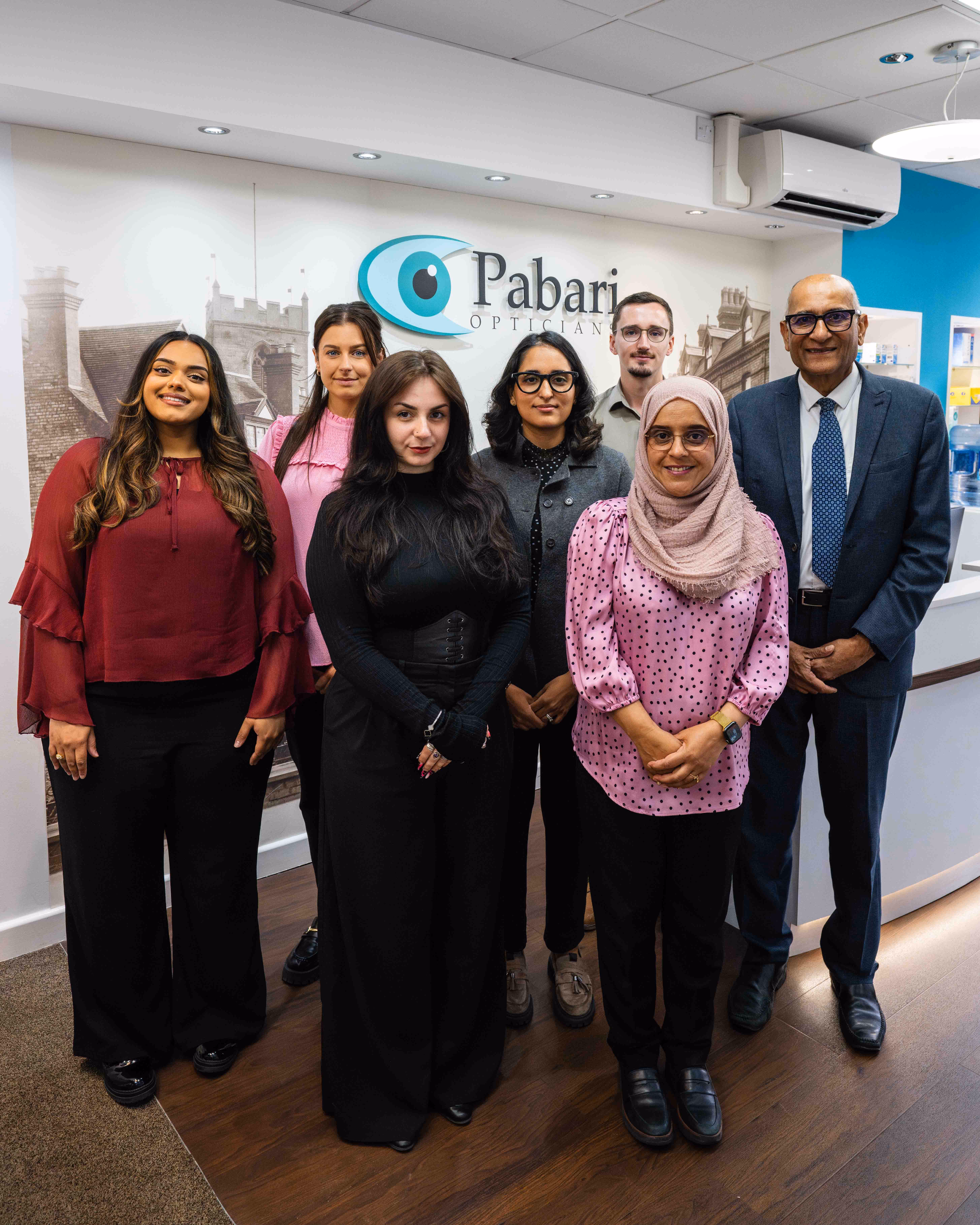 the team at our opticians in Birmingham 