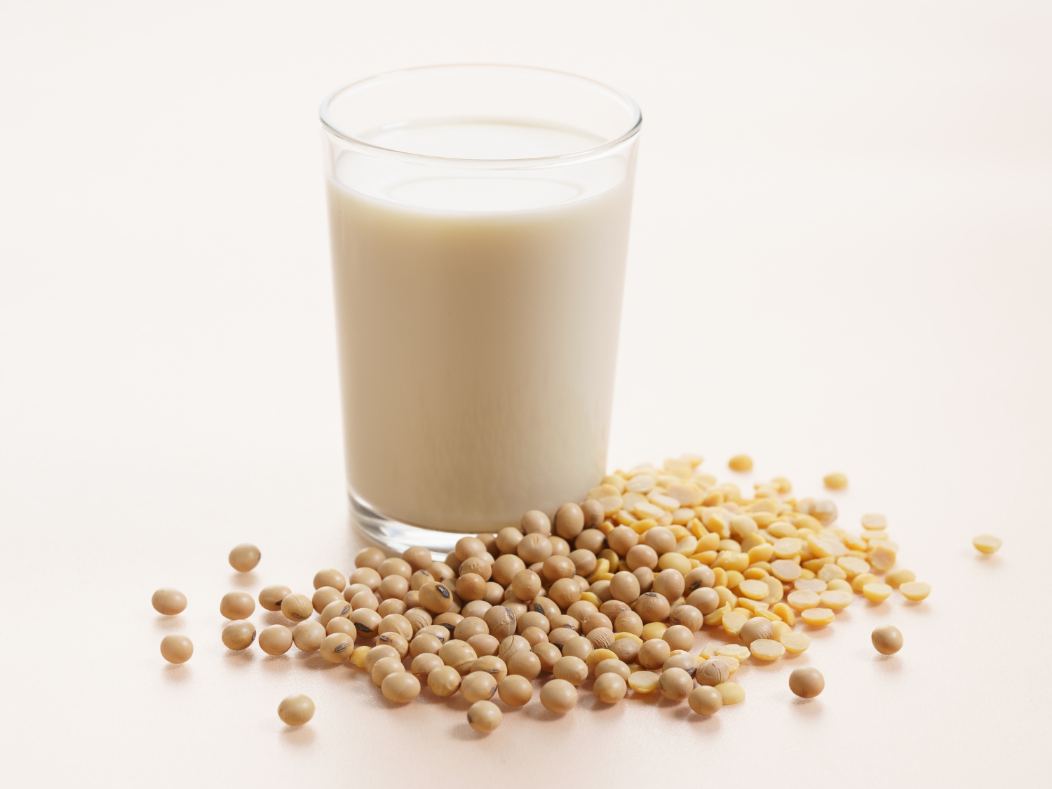 A glass of soy milk