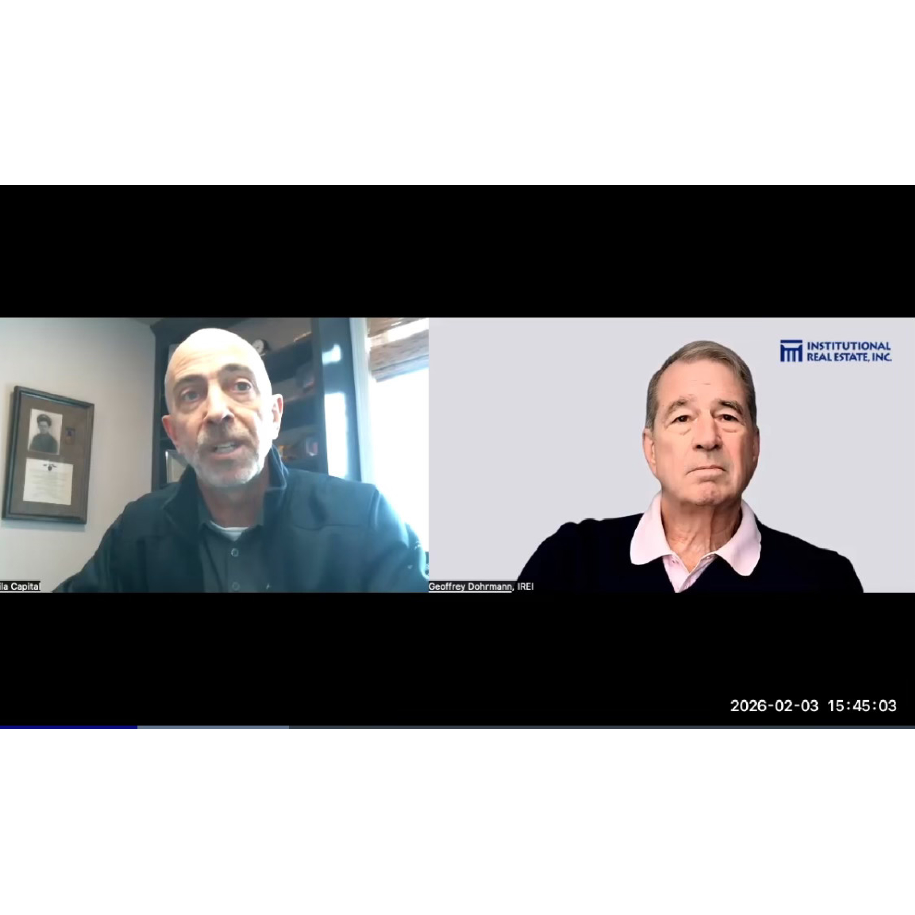 Tony Avila and Geoffrey Dohrmann discussing investment opportunities in private credit funding land development and homebuilding