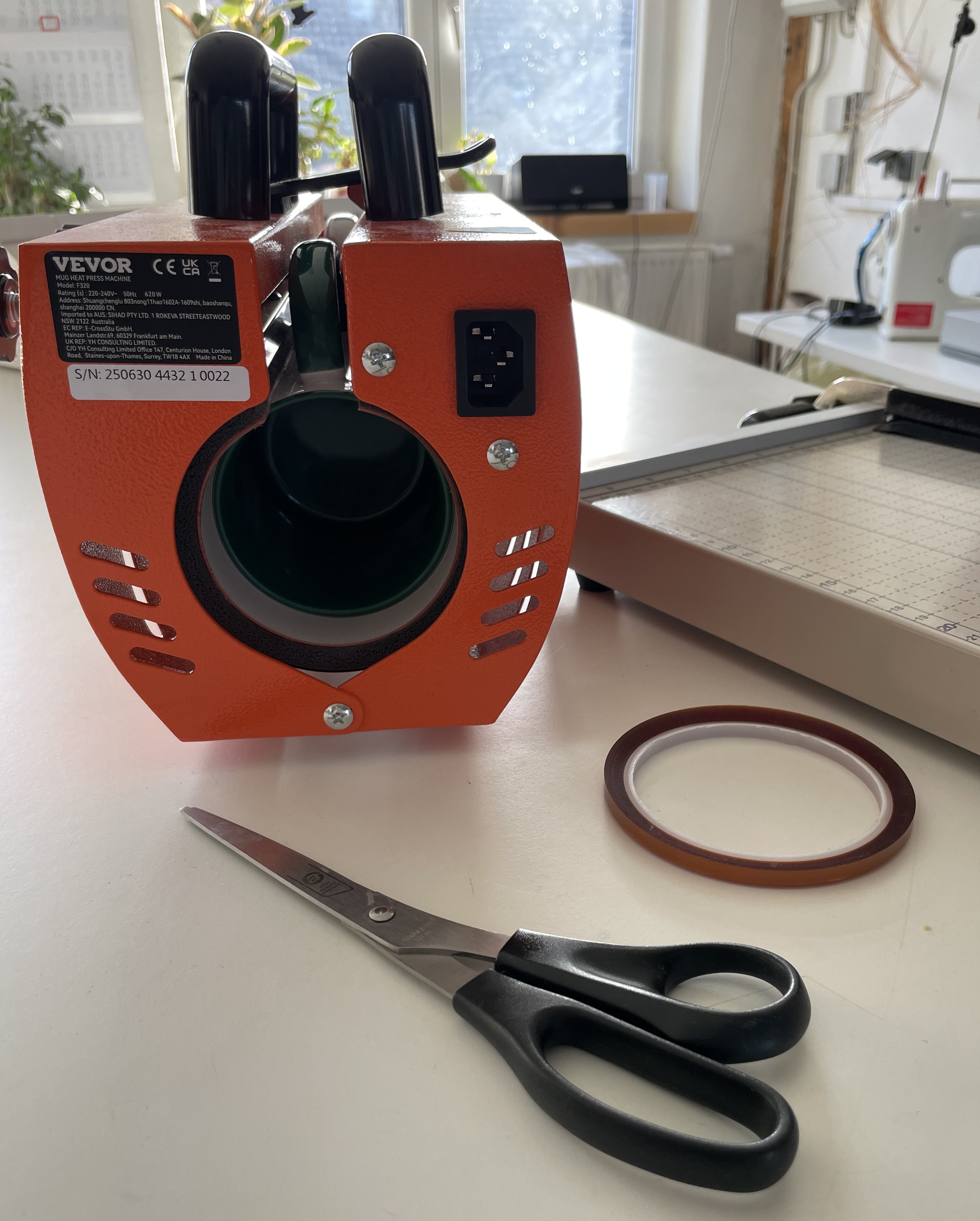 Material um Tassen zu bedrucken.