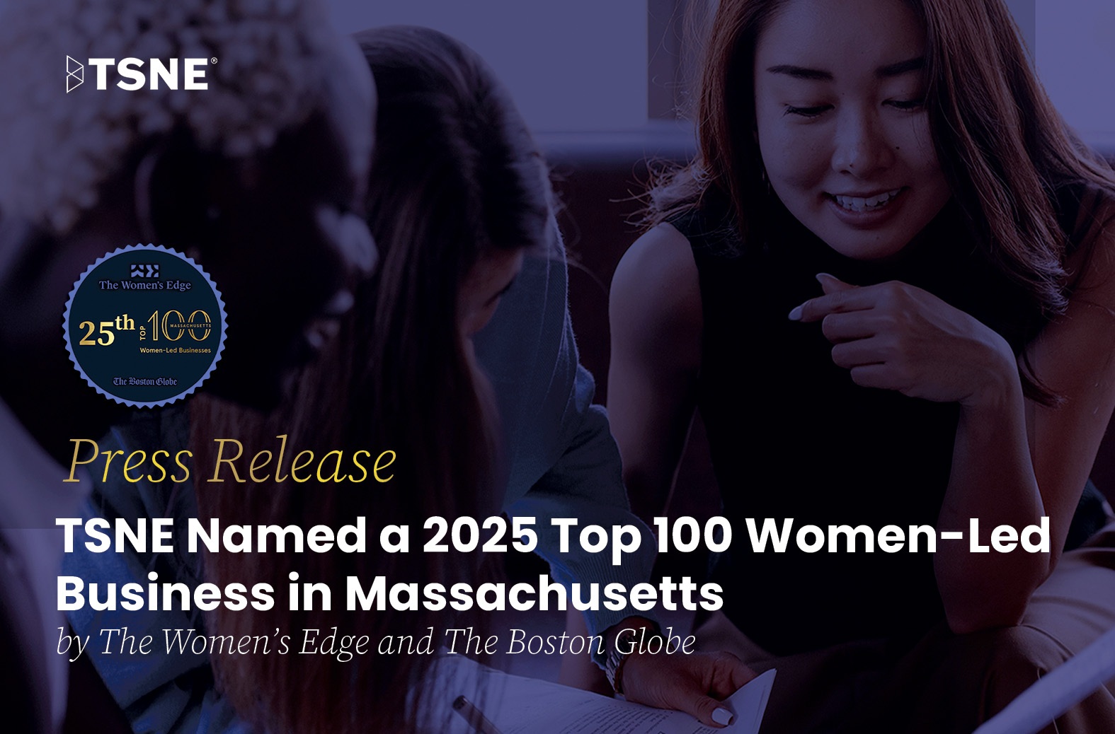 Blog and social media post design for a press release in response to an award won by our CEO and organization