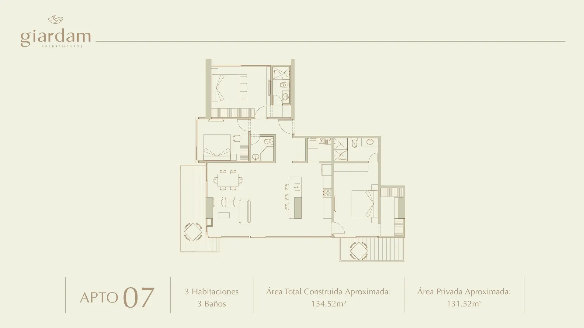 Giardam Apartamentos – plano 6