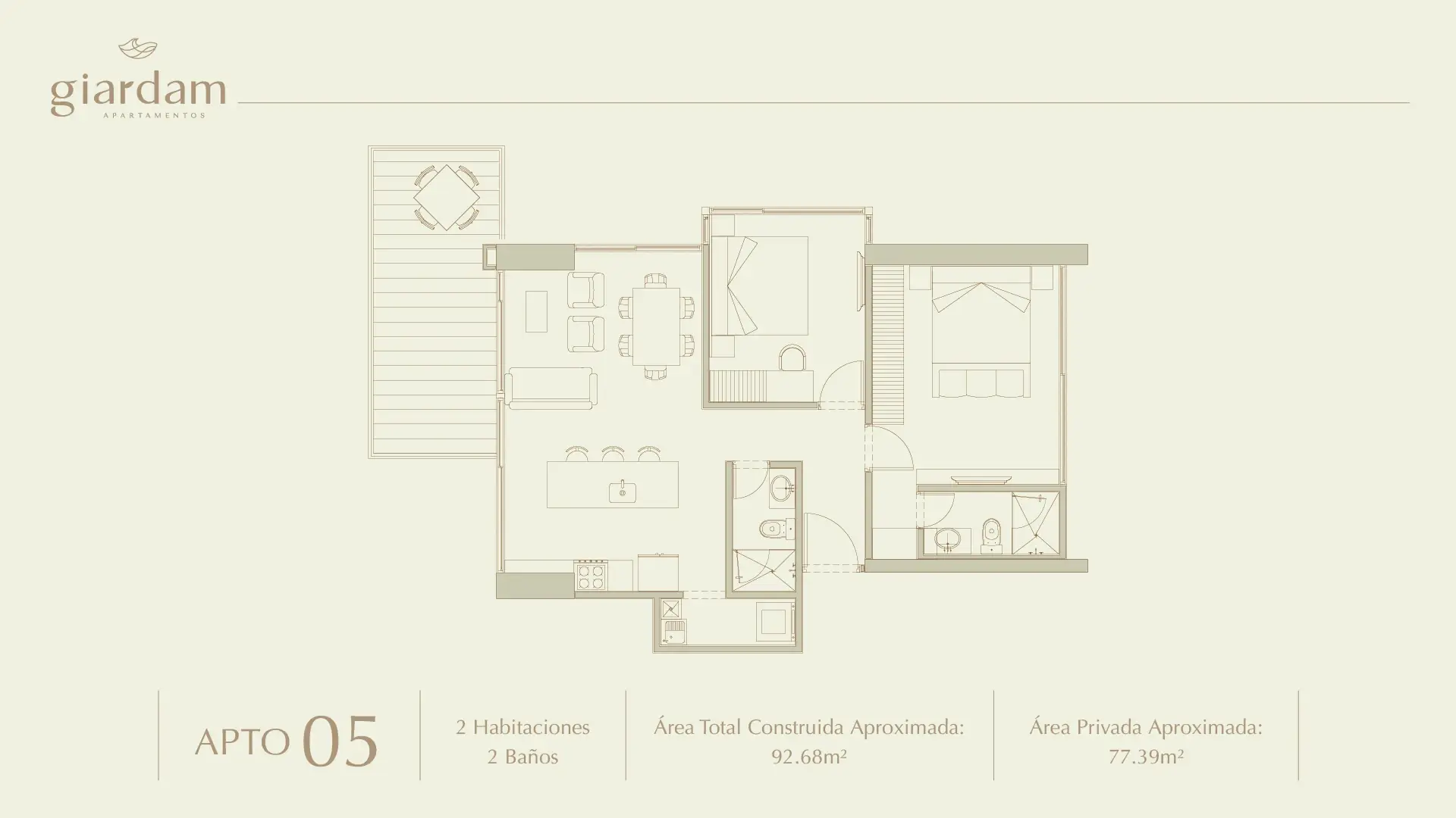 Giardam Apartamentos – plano 5