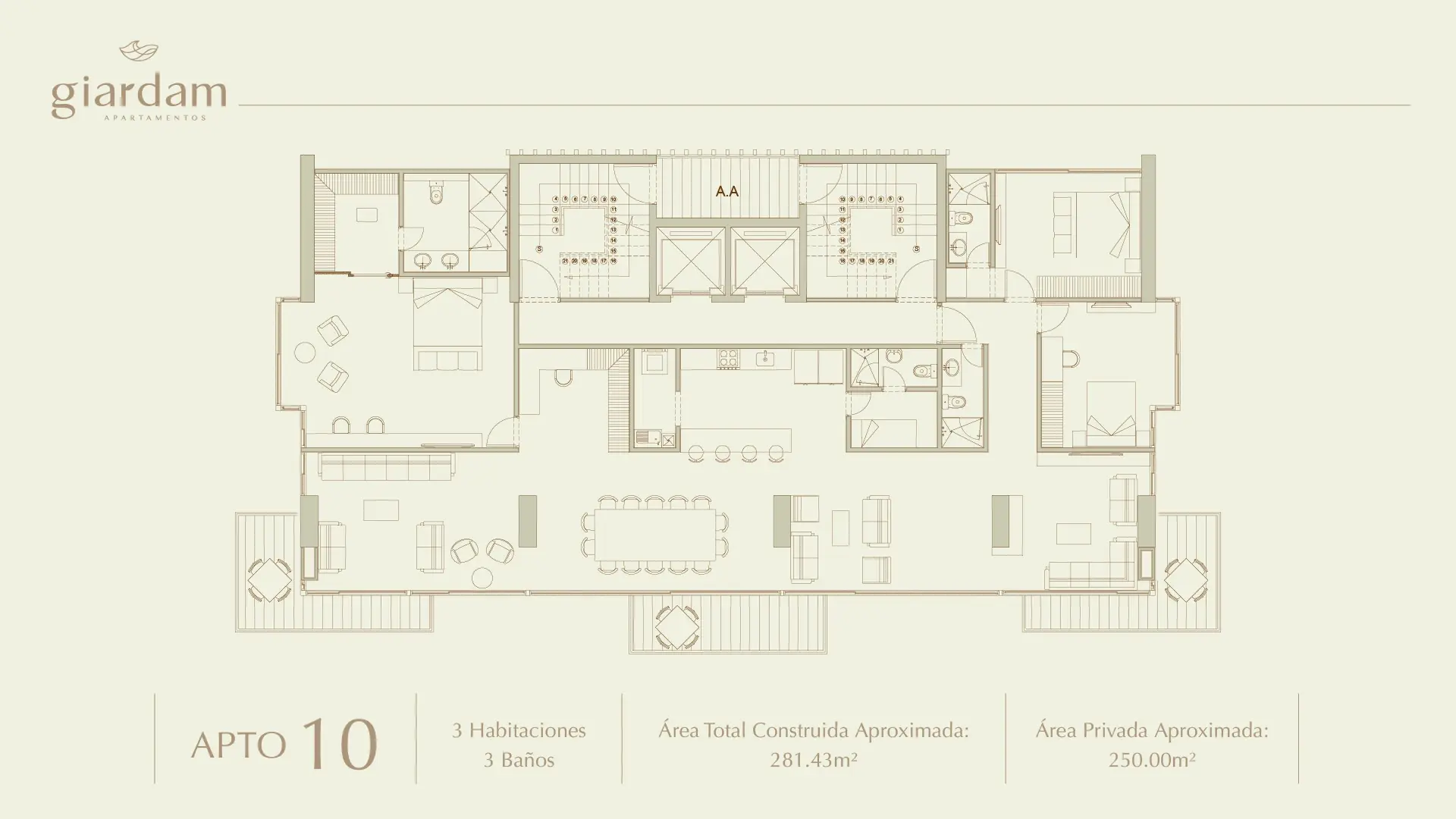 Giardam Apartamentos – plano 9