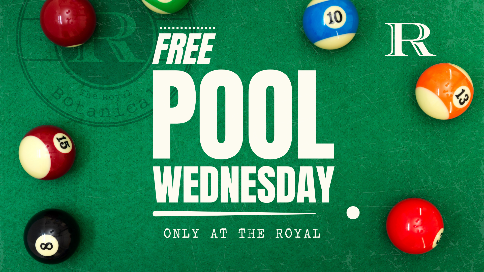 Free Pool Wednesday