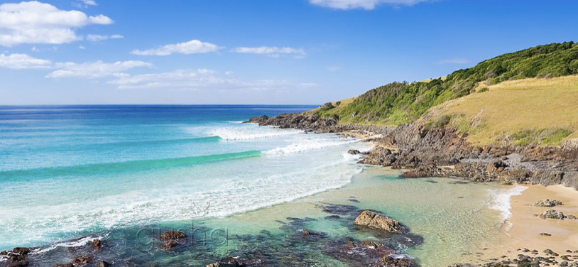 Racecourse Point Beach at Crescent Head
