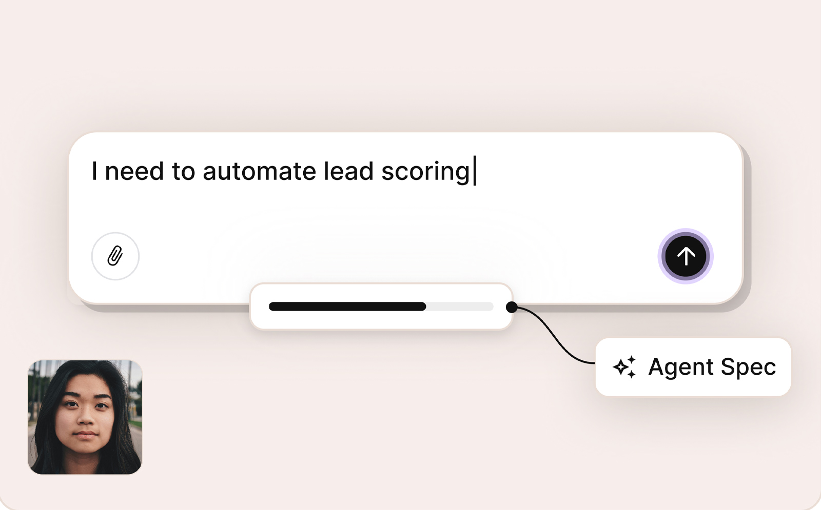 AI workflow feature card